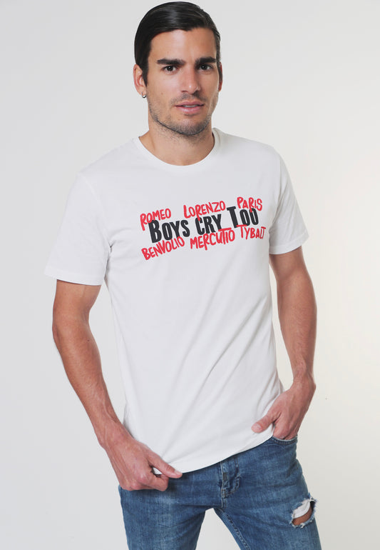 Romeo & Julia - Boys Cry Too Off White - T-Shirt